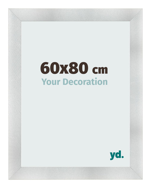 Cadre Photo 60x80cm Aluminium Brosse MDF Pisa De Face Mesure | Yourdecoration.fr