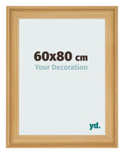 Cadre Photo 60x80cm De Pin Grain de Bois MDF Lazio De Face Mesure | Yourdecoration.fr