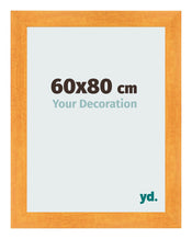 Cadre Photo 60x80cm Orange MDF Pisa De Face Mesure | Yourdecoration.fr