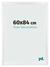 Cadre Photo 60x84cm Blanc Vintage MDF Pisa De Face Mesure | Yourdecoration.fr