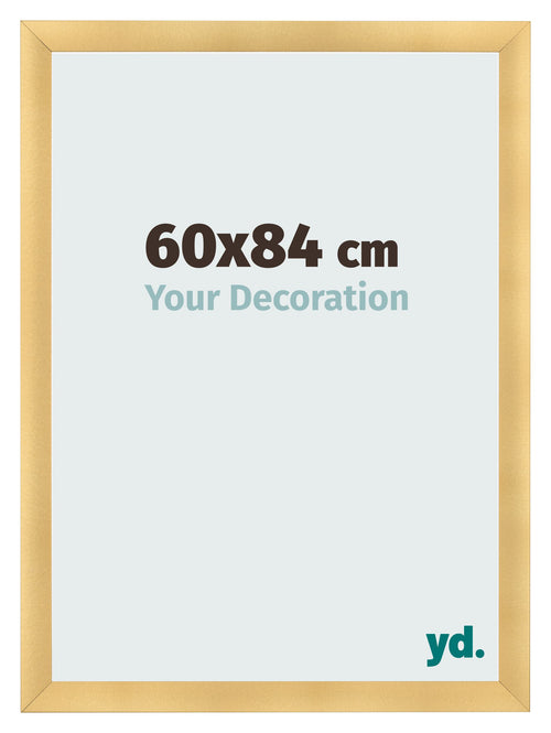 Cadre Photo 60x84cm Or Vintage MDF Pisa De Face Mesure | Yourdecoration.fr