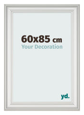 Cadre Photo 60x85cm Blanc Patine MDF Lazio De Face Mesure | Yourdecoration.fr