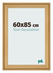 Cadre Photo 60x85cm De Pin Grain de Bois MDF Lazio De Face Mesure | Yourdecoration.fr