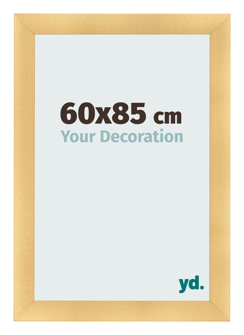 Cadre Photo 60x85cm Or Vintage MDF Pisa De Face Mesure | Yourdecoration.fr