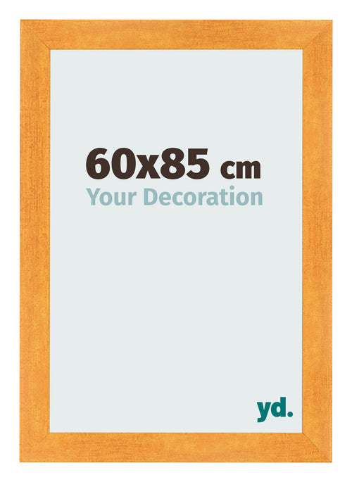 Cadre Photo 60x85cm Orange MDF Pisa De Face Mesure | Yourdecoration.fr