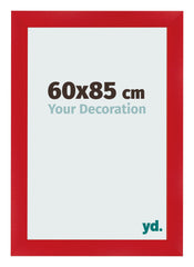 Cadre Photo 60x85cm Rouge MDF Pisa De Face Mesure | Yourdecoration.fr