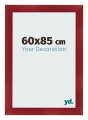 Cadre Photo 60x85cm Vin Rouge Patine MDF Pisa De Face Mesure | Yourdecoration.fr