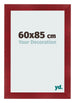 Cadre Photo 60x85cm Vin Rouge Patine MDF Pisa De Face Mesure | Yourdecoration.fr