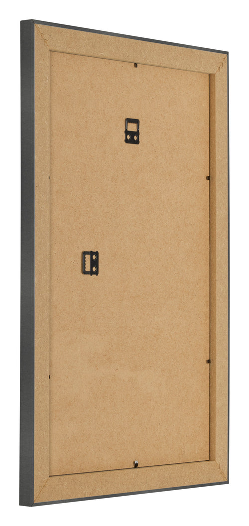 Cadre Photo 60x90cm Noir Argent Poli MDF Pisa Arriere Oblique | Yourdecoration.fr