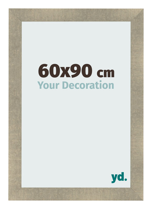 Cadre Photo 60x90cm Or Vintage MDF Pisa De Face Mesure | Yourdecoration.fr
