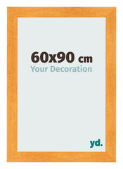 Cadre Photo 60x90cm Orange MDF Pisa De Face Mesure | Yourdecoration.fr