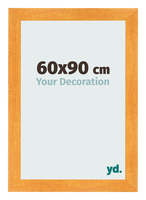 Cadre Photo 60x90cm Orange MDF Pisa De Face Mesure | Yourdecoration.fr