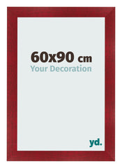 Cadre Photo 60x90cm Vin Rouge Patine MDF Pisa De Face Mesure | Yourdecoration.fr