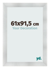 Cadre Photo 61x91 5cm Aluminium Brosse MDF Pisa De Face Mesure | Yourdecoration.fr