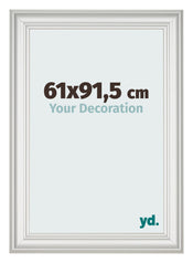 Cadre Photo 61x91 5cm Blanc Patine MDF Lazio De Face Mesure | Yourdecoration.fr