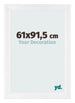 Cadre Photo 61x91 5cm Blanc Vintage MDF Pisa De Face Mesure | Yourdecoration.fr