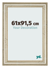 Cadre Photo 61x91 5cm Brillance Metallique MDF Lazio De Face Mesure | Yourdecoration.fr