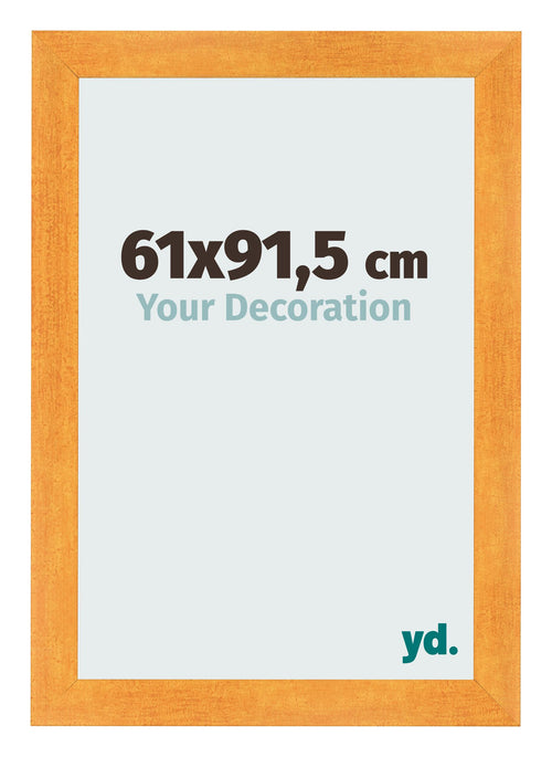 Cadre Photo 61x91 5cm Orange MDF Pisa De Face Mesure | Yourdecoration.fr