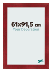 Cadre Photo 61x91 5cm Vin Rouge Patine MDF Pisa De Face Mesure | Yourdecoration.fr