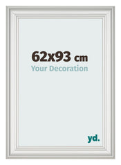 Cadre Photo 62x93cm Blanc Patine MDF Lazio De Face Mesure | Yourdecoration.fr