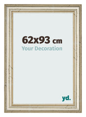 Cadre Photo 62x93cm Brillance Metallique MDF Lazio De Face Mesure | Yourdecoration.fr