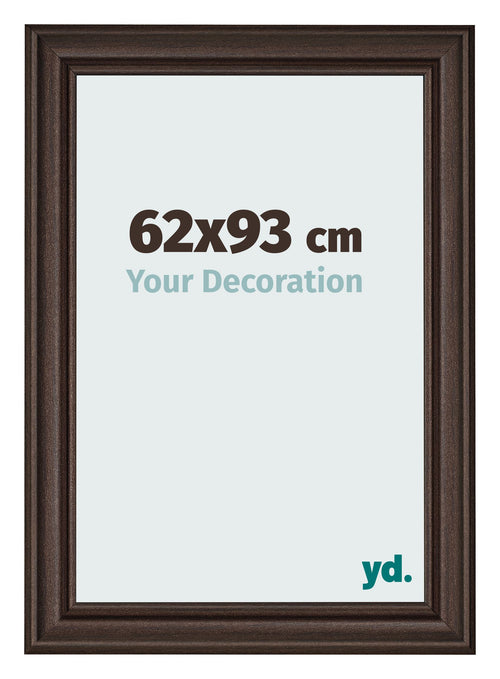 Cadre Photo 62x93cm Chene Fonce MDF Lazio De Face Mesure | Yourdecoration.fr