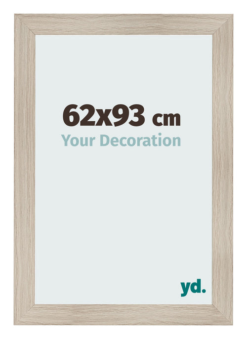 Cadre Photo 62x93cm Chene Rustique MDF Pisa De Face Mesure | Yourdecoration.fr