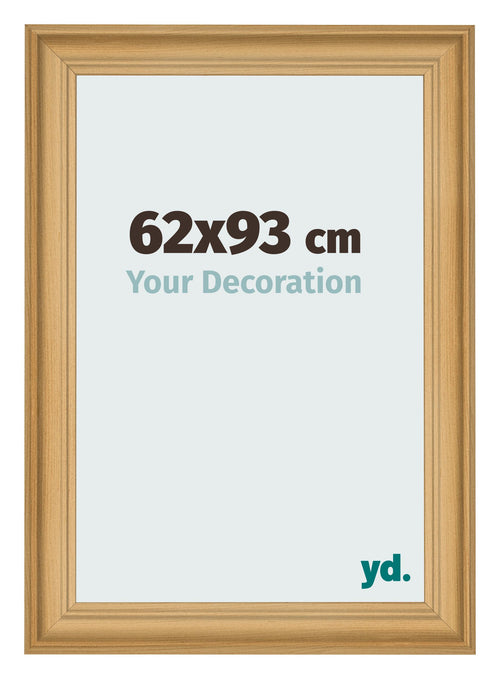 Cadre Photo 62x93cm De Pin Grain de Bois MDF Lazio De Face Mesure | Yourdecoration.fr