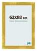 Cadre Photo 62x93cm Or Vintage MDF Pisa De Face Mesure | Yourdecoration.fr