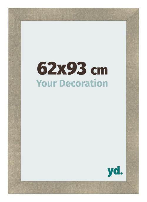 Cadre Photo 62x93cm Or Vintage MDF Pisa De Face Mesure | Yourdecoration.fr