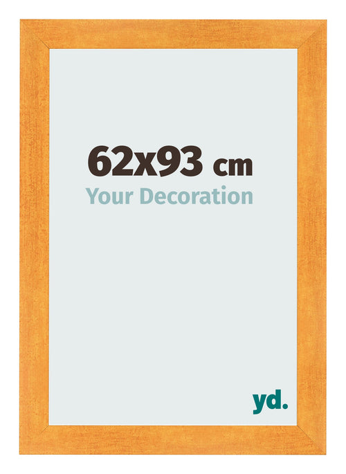 Cadre Photo 62x93cm Orange MDF Pisa De Face Mesure | Yourdecoration.fr