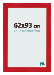 Cadre Photo 62x93cm Rouge MDF Pisa De Face Mesure | Yourdecoration.fr