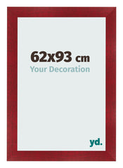 Cadre Photo 62x93cm Vin Rouge Patine MDF Pisa De Face Mesure | Yourdecoration.fr