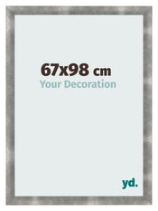 Cadre Photo 67x98cm Metal Vintage MDF Pisa De Face Mesure | Yourdecoration.fr