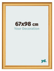 Cadre Photo 67x98cm Or Mat MDF Lazio De Face Mesure | Yourdecoration.fr