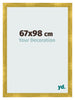 Cadre Photo 67x98cm Or Vintage MDF Pisa De Face Mesure | Yourdecoration.fr