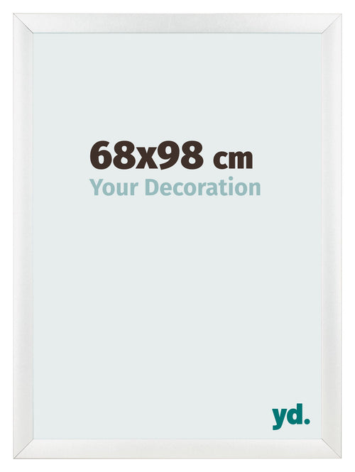 Cadre Photo 68x98cm Blanc Vintage MDF Pisa De Face Mesure | Yourdecoration.fr