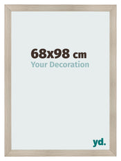 Cadre Photo 68x98cm Chene Rustique MDF Pisa De Face Mesure | Yourdecoration.fr