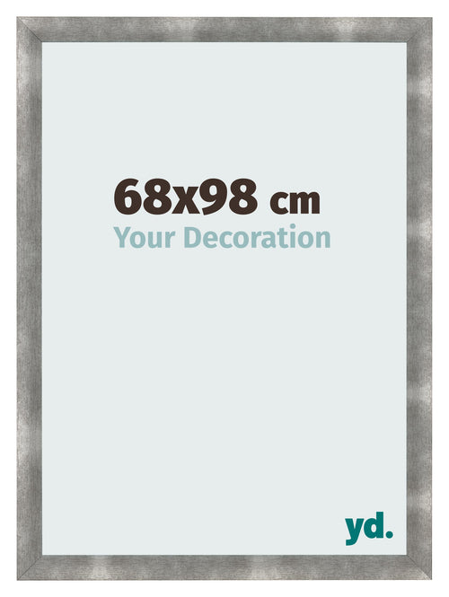 Cadre Photo 68x98cm Metal Vintage MDF Pisa De Face Mesure | Yourdecoration.fr