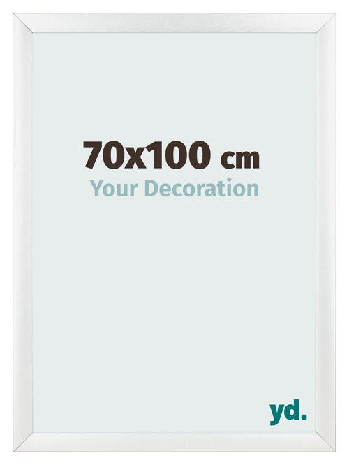 Cadre Photo 70x100cm Blanc Vintage MDF Pisa De Face Mesure | Yourdecoration.fr