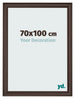 Cadre Photo 70x100cm Chene Fonce MDF Lazio De Face Mesure | Yourdecoration.fr