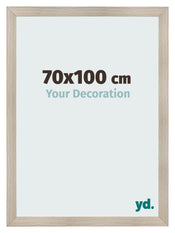 Cadre Photo 70x100cm Chene Rustique MDF Pisa De Face Mesure | Yourdecoration.fr