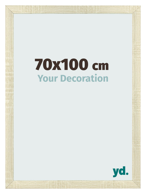 Cadre Photo 70x100cm Chene Sonoma MDF Pisa De Face Mesure | Yourdecoration.fr