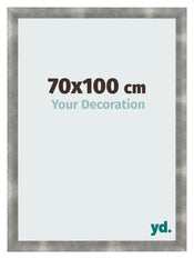 Cadre Photo 70x100cm Metal Vintage MDF Pisa De Face Mesure | Yourdecoration.fr