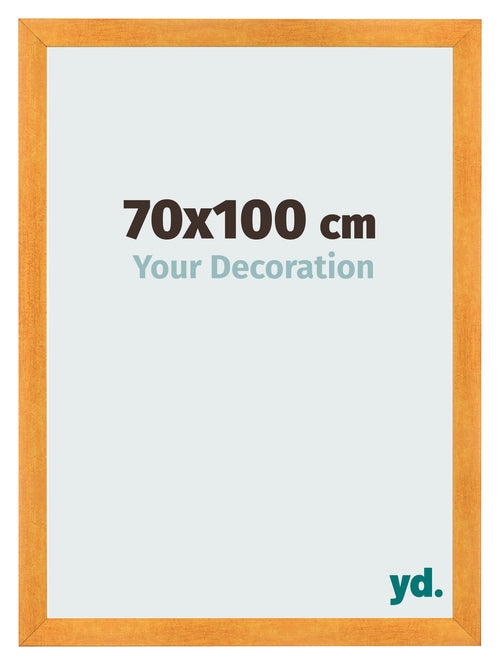 Cadre Photo 70x100cm Orange MDF Pisa De Face Mesure | Yourdecoration.fr