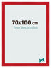 Cadre Photo 70x100cm Rouge MDF Pisa De Face Mesure | Yourdecoration.fr