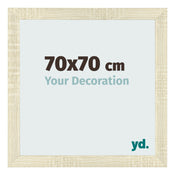 Cadre Photo 70x70cm Chene Sonoma MDF Pisa De Face Mesure | Yourdecoration.fr