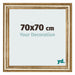Cadre Photo 70x70cm Or Antique MDF Lazio De Face Mesure | Yourdecoration.fr