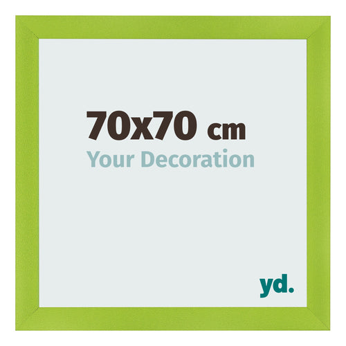 Cadre Photo 70x70cm Vert MDF Pisa De Face Mesure | Yourdecoration.fr
