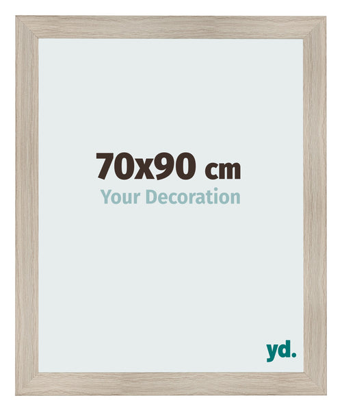 Cadre Photo 70x90cm Chene Rustique MDF Pisa De Face Mesure | Yourdecoration.fr